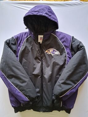 NFL Baltimore Ravens Hooded Insulated Jacket XL